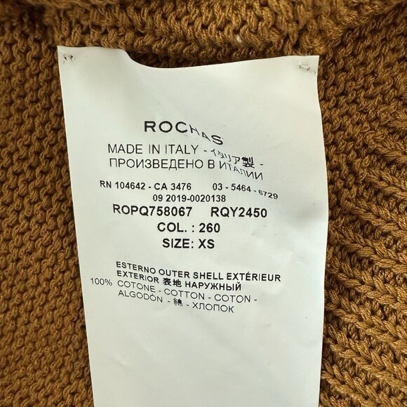 Rochas Knit Sweater Vest In Camel Mens Size XS Preppy Academia Ivy‎ League - Picture 7 of 9